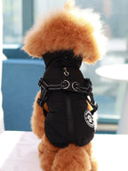 Comes with a Traction Ring, Pet Coat, Jacket, Three-Layer Thick