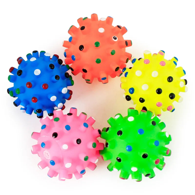 Diameter Pet Dog Ball Toys with Squeak for Small Dogs French