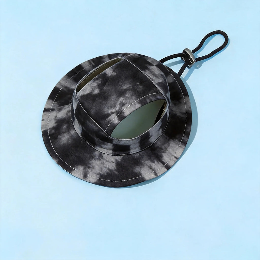 Pet Bucket Hat Summer Sun Cap Adjustable for Small Medium Dogs