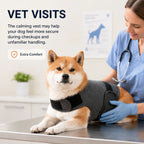 Dog Anxiety Vest Calming Wrap Adjustable Hook And Loop Soft Cotton