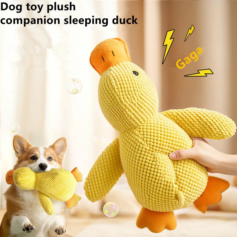 Pet Plush Toy Dog Calming Duck Companion Sleeping Duck Toys Chew