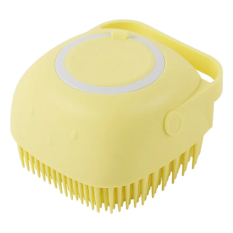 Silicone Dog Bath Massage Gloves Brush Pet Cat Bathroom Cleaning