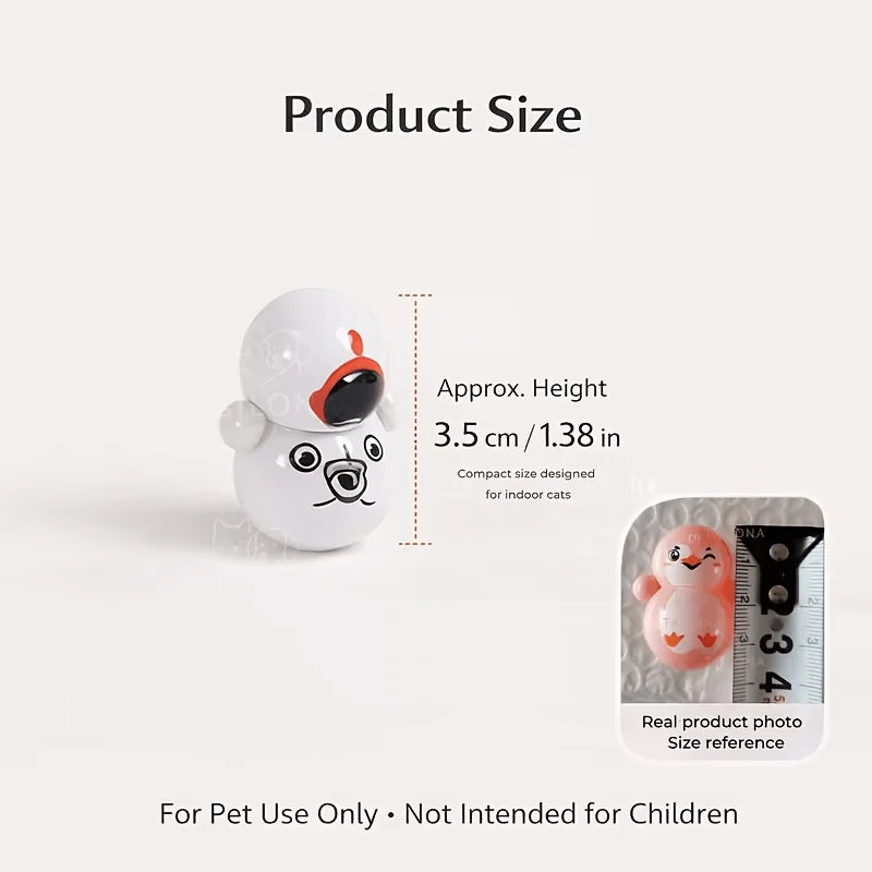 Self-Rolling Tumbler Cat Toy: Battery-Free, Automatically Rolls to