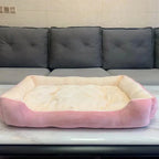 Large Pet House Dog Bed Cat Mat Long Plush Deep Sleeping Warm Soft