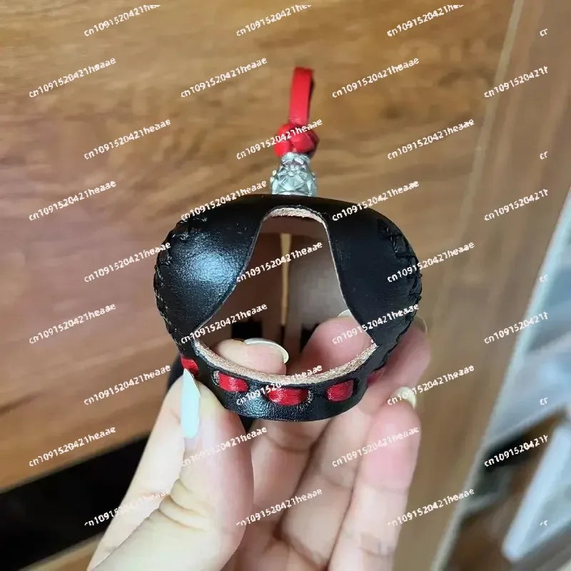 Suitable for Magpie Helmet Training Handmade Cowhide Hat Eye Burao