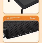 Cooling Elevated Dog Bed with Non-Slip Floor Protectors and
