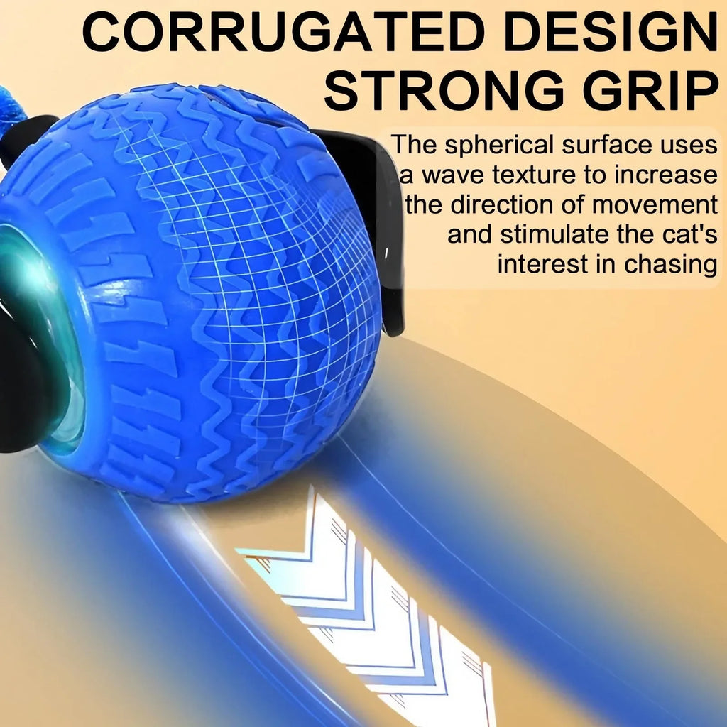 Automatic Rotating Smart Cat Teasing Ball LED Interactive Obstacle