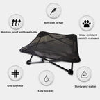 Outdoor Folding Pet Bed Raised Dog Bed for Cats and Dogs Portable