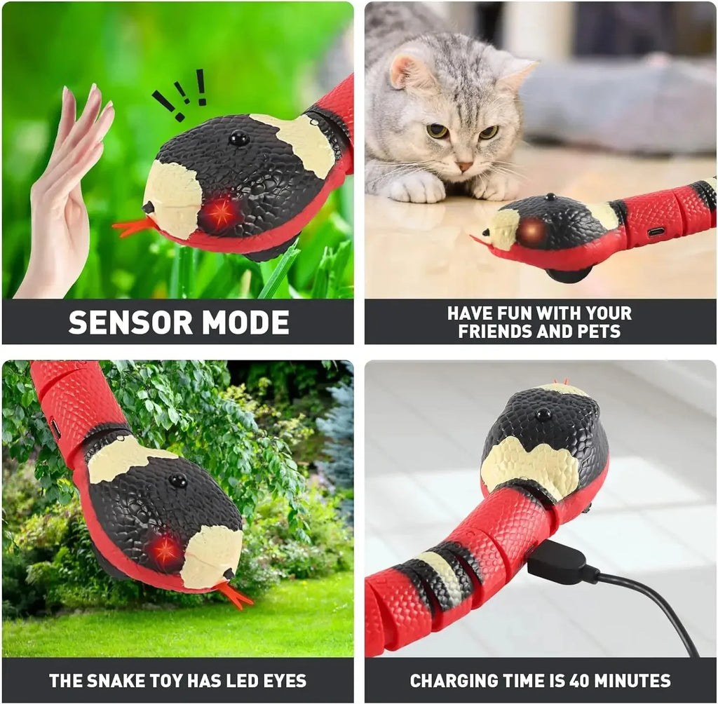 Smart Sensing Interactive Cat Toys Automatic Eletronic Snake Cat