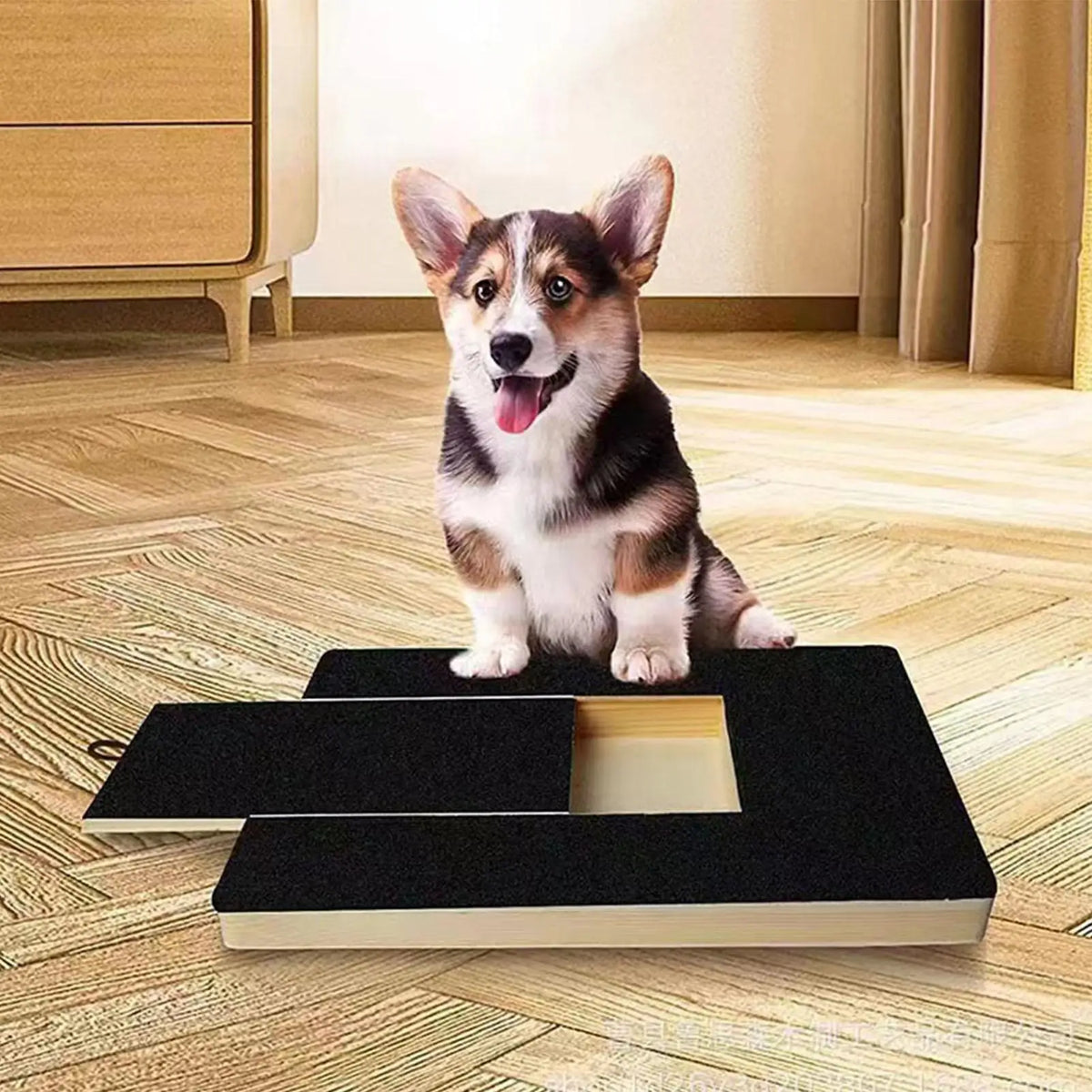 Wooden Pet Scratching Board Toy Dog Nail Scratch Board Nail Trim