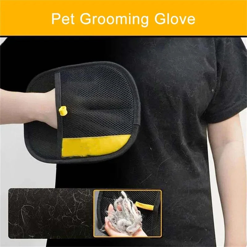 Double-Sided Pet Hair Remover Glove, Multi-Functional Pet Grooming