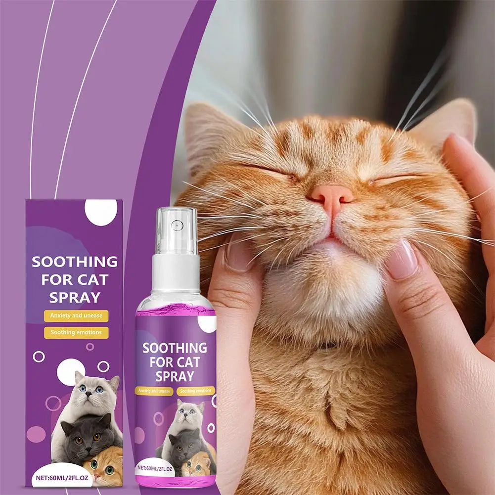 Pet Calming Spray Pet Pheromone Cat Emotional Soothing Spray Anti Stress Non-irritating Health Cleaning Supplies For Cats