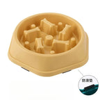 New Slow Feeder Dog Bowl Anti-Choking PUppy Food Bowl Anti-Slip