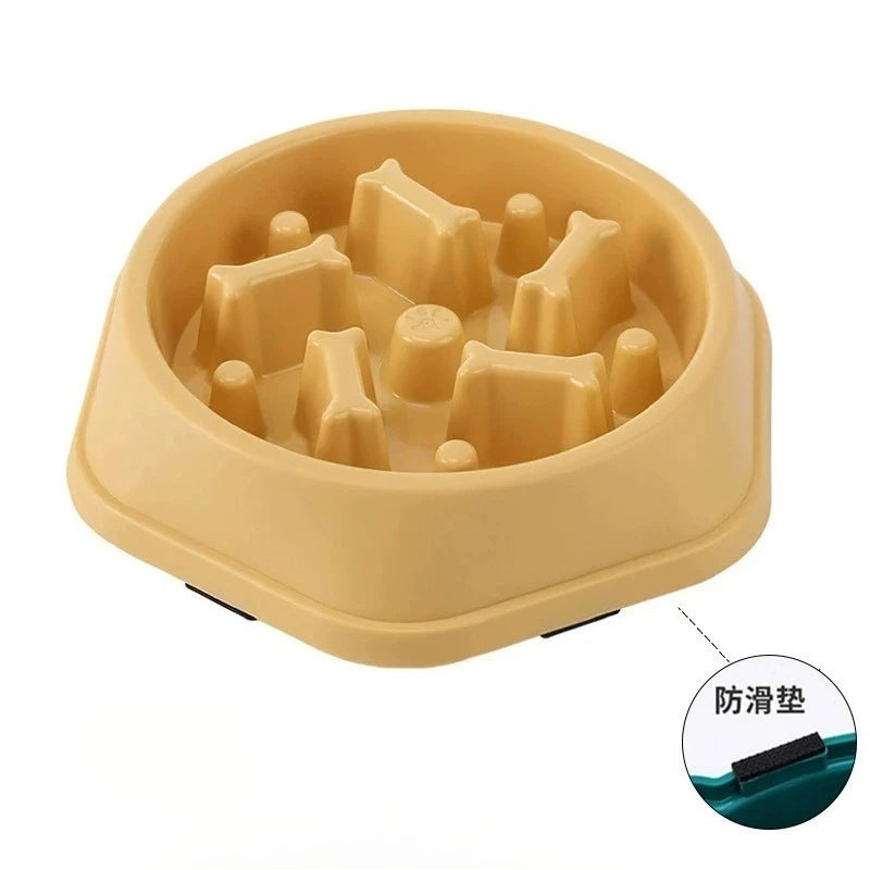 New Slow Feeder Dog Bowl Anti-Choking PUppy Food Bowl Anti-Slip