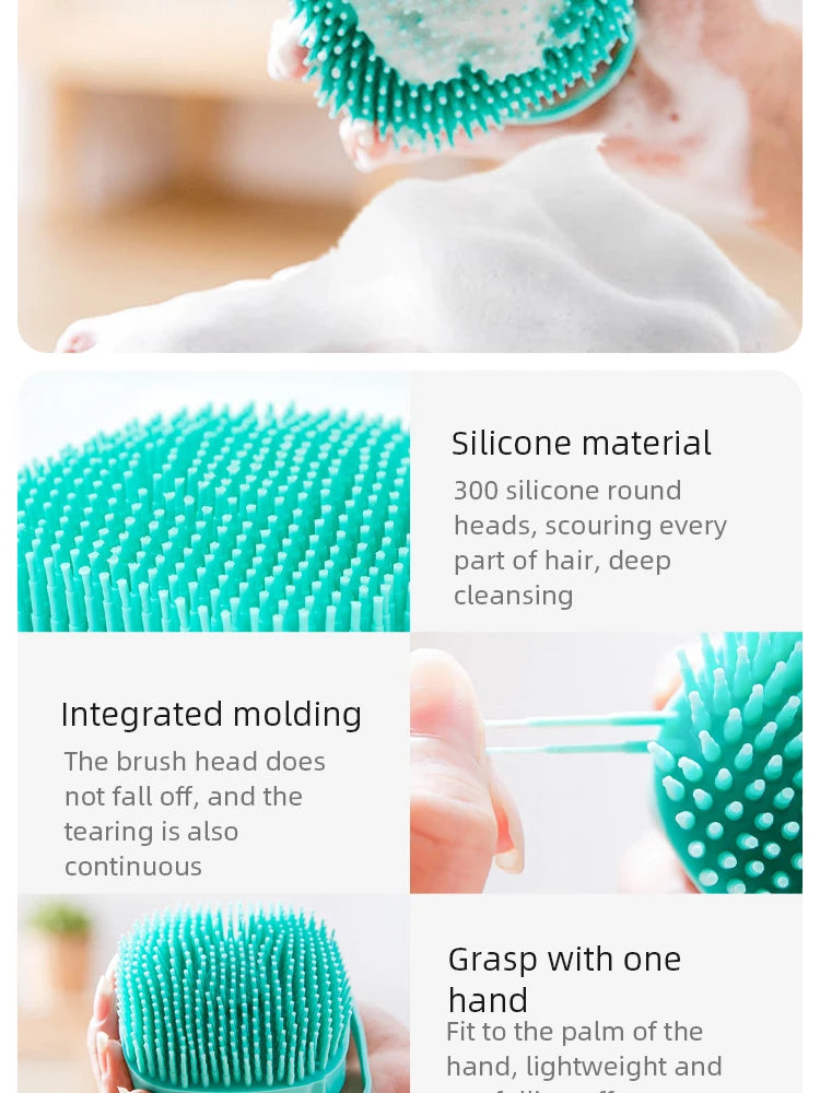 Pet Bathing Brush Soft Silicone Massager Shower Gel Bathing Brush