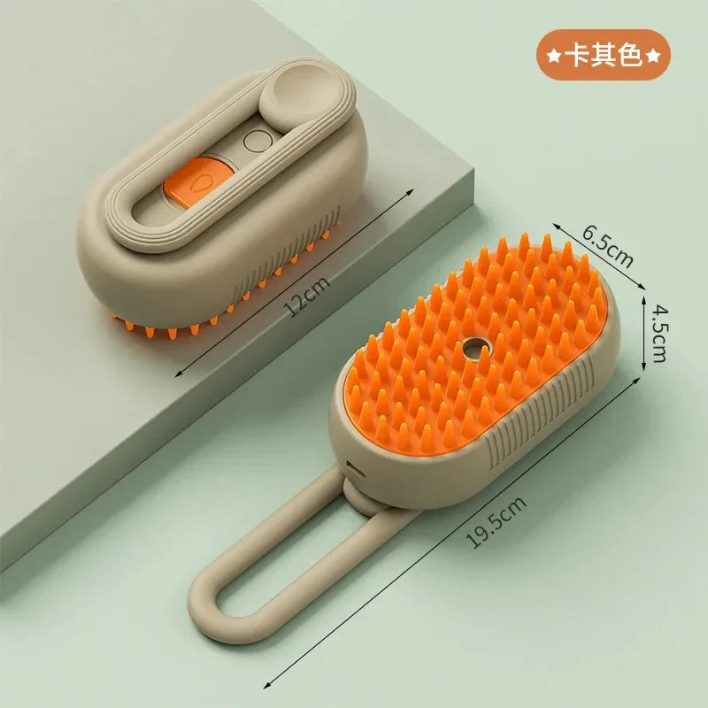3-in-1 Dog and Cat Electric Brush Cleaning Steam Brush Spray