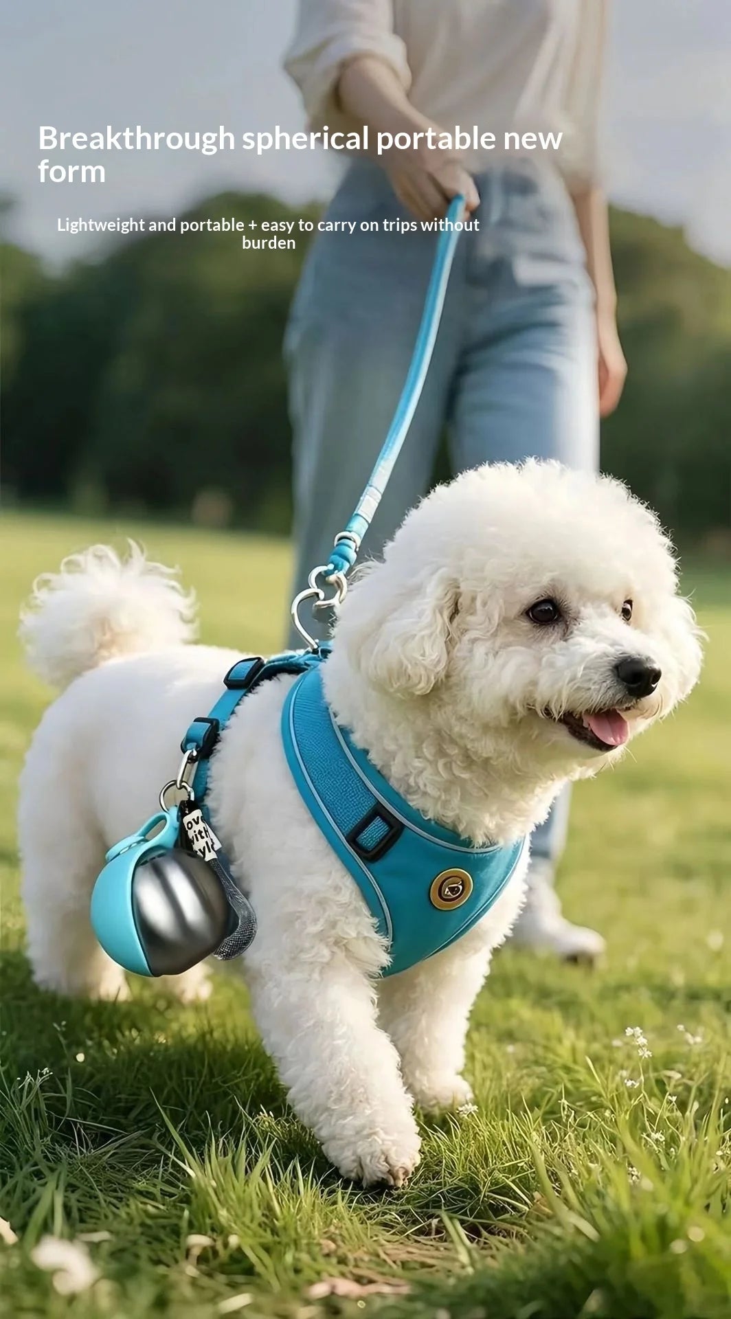 Dog Water Bottle Portable Pet Water Dispenser Removable Silicone