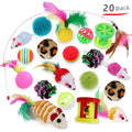 Cat Toy Variety Pack - Funny Sisal Mouse & Ball