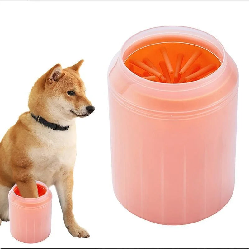 Dog Paw Cleaner Cup Soft Silicone Combs Portable Outdoor Pet Foot