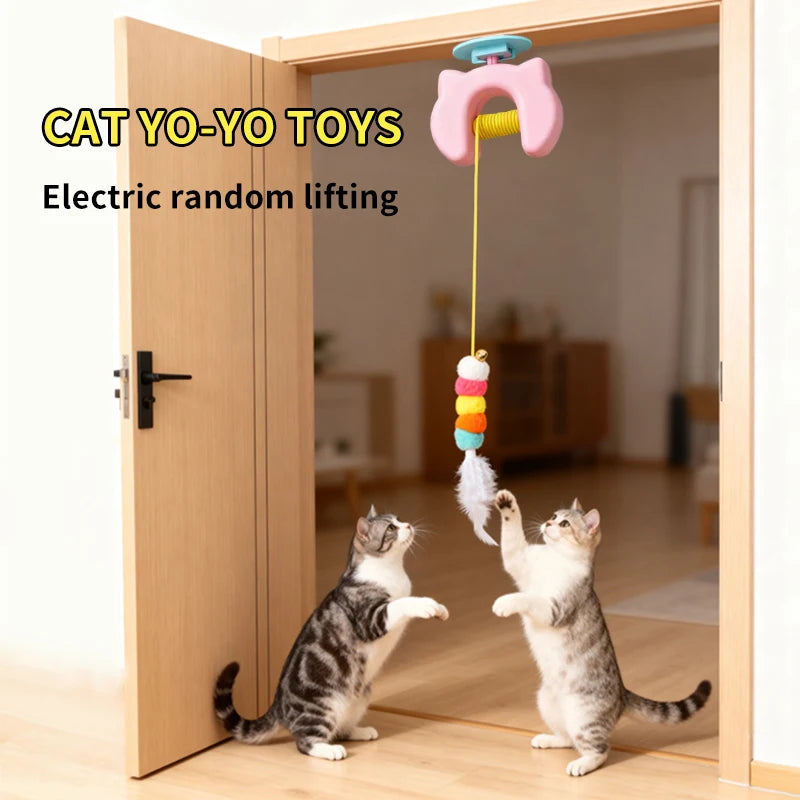 New Type of Electric Cat Toy with 2 Ropes Smart Hanging Door Auto