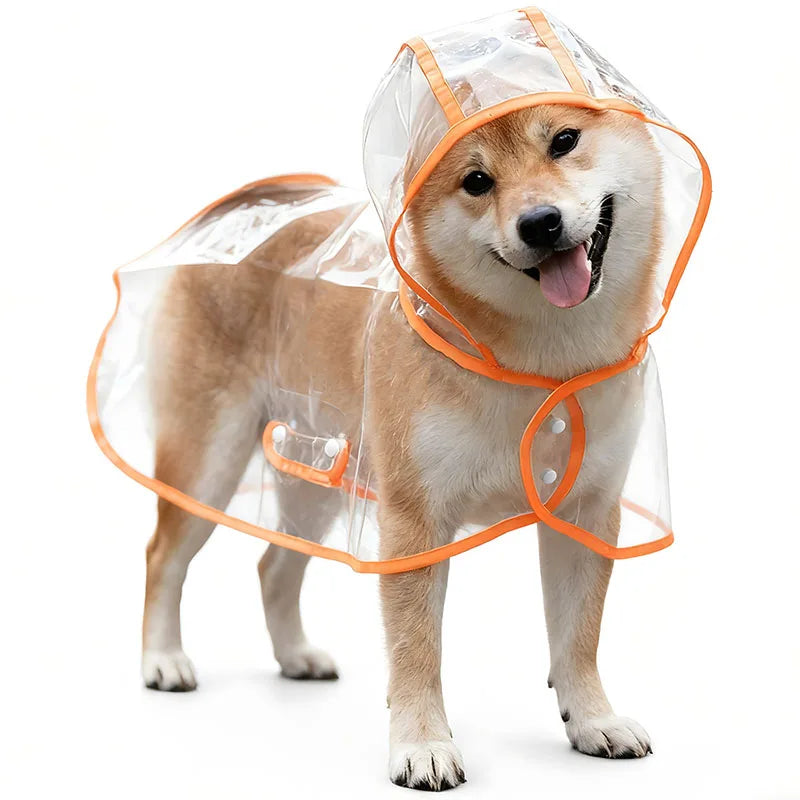 S/Xl Pet Raincoat Transparent Dog Raincoat Waterproof and