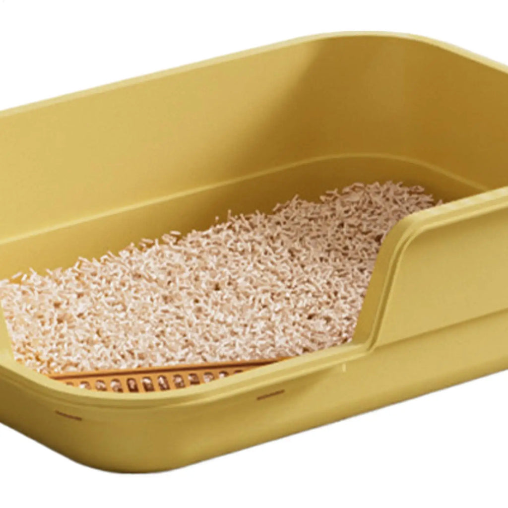 Semi Enclosed Cat Litter Box Anti Splashing Cat Toilet Sand Box