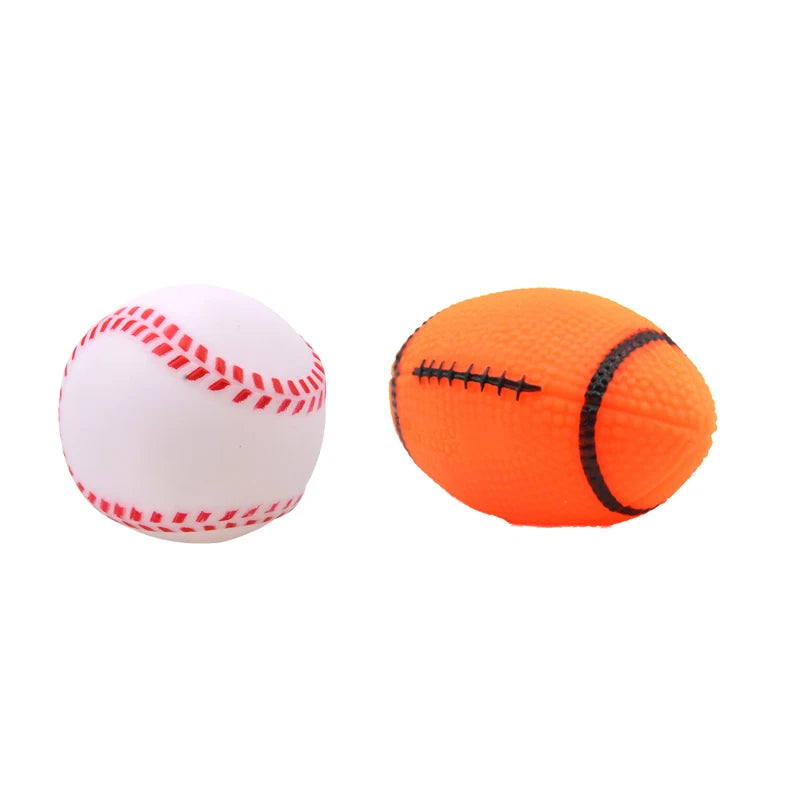 Diameter Pet Dog Ball Toys with Squeak for Small Dogs French