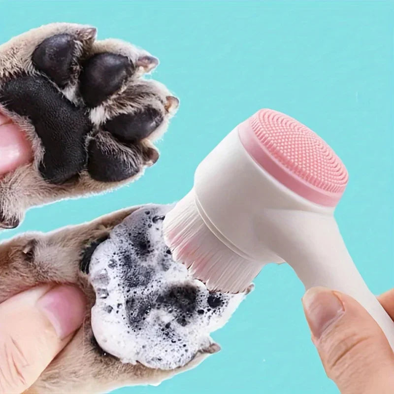 Pet Paw Cleaning Brush, Dog Foot Washer Silicone Double-Sided