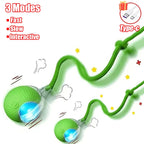 New Cat Interactive Ball Toy Automatic Rolling Ball Faux Tail