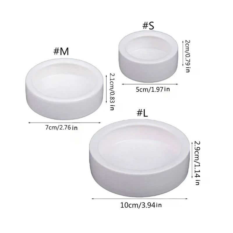 Reptile Water Food Bowl Anti-Escape Ceramic Feeder Dish for Lizard
