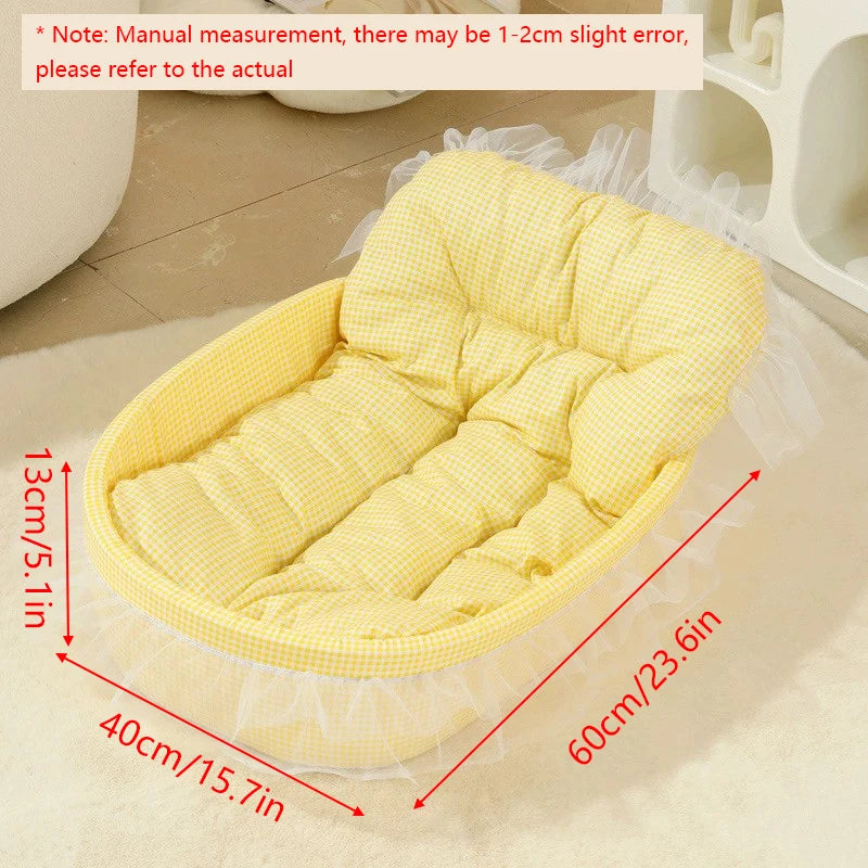 Cat Nest Macaroon Colour Small Dog Kennel Removable Washable Four
