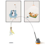 Pet Small Cat Fishing and Cat Teasing Stick 360 Degree Rotation