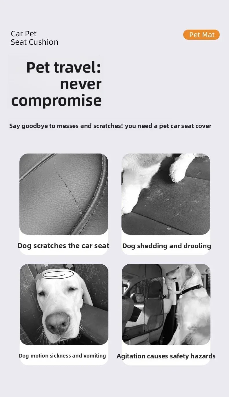 Waterproof Scratch Resistant Dog Car Seat Cover Hammock Protector