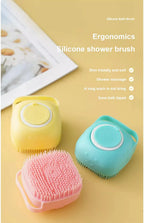 Pet Silicone Bath Foaming Massage Brush Bathroom Multifunctional