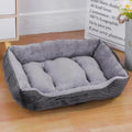 Large Pet House Dog Bed Cat Mat Long Plush Deep Sleeping Warm Soft