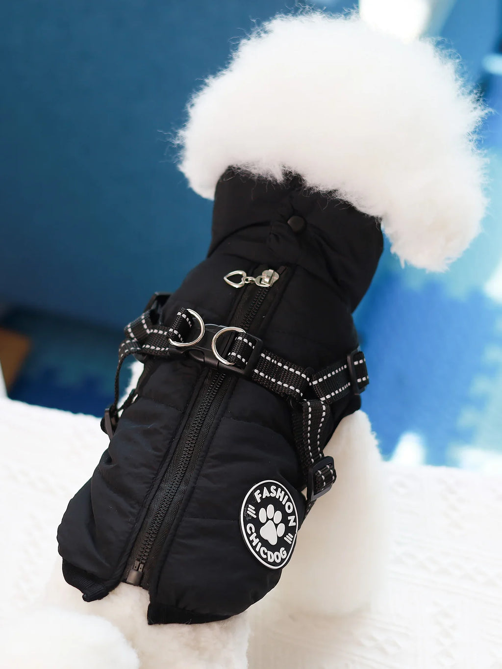 Comes with a Traction Ring, Pet Coat, Jacket, Three-Layer Thick
