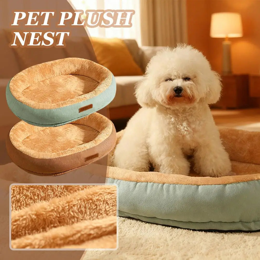 Dog Sofa Cushion Winter Warm Pet Dog Bed Comfortable Fluff