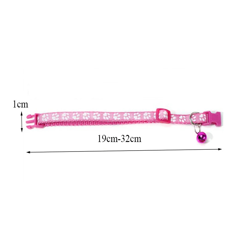 New Hot Pet for Cat Bell Collar Dog Print Cat Collar Multi-Color