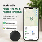 GPS Pet Tracker Collar for Cats and Apple-Compatible