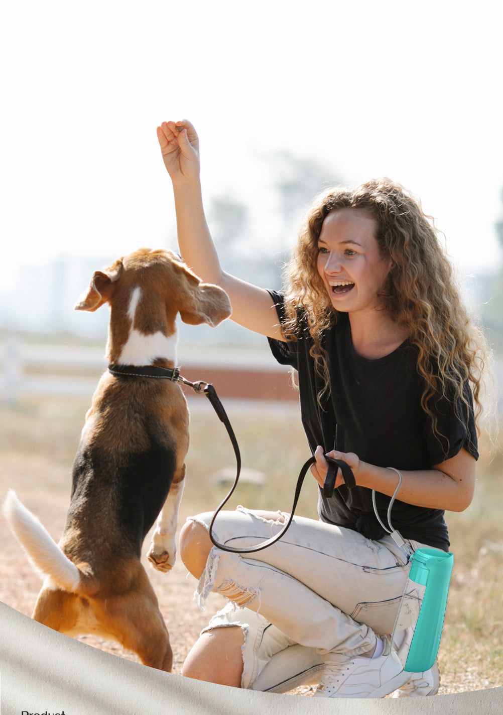Portable Dog Water Bottle Dispenser For Small Large Dogs Foldable
