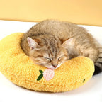 Cat Small Pillow Super Soft Half Donut Pet Calming Toy Joint