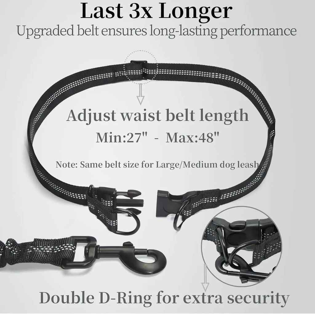 Adjustable Hands-Free Bungee Dog Leash