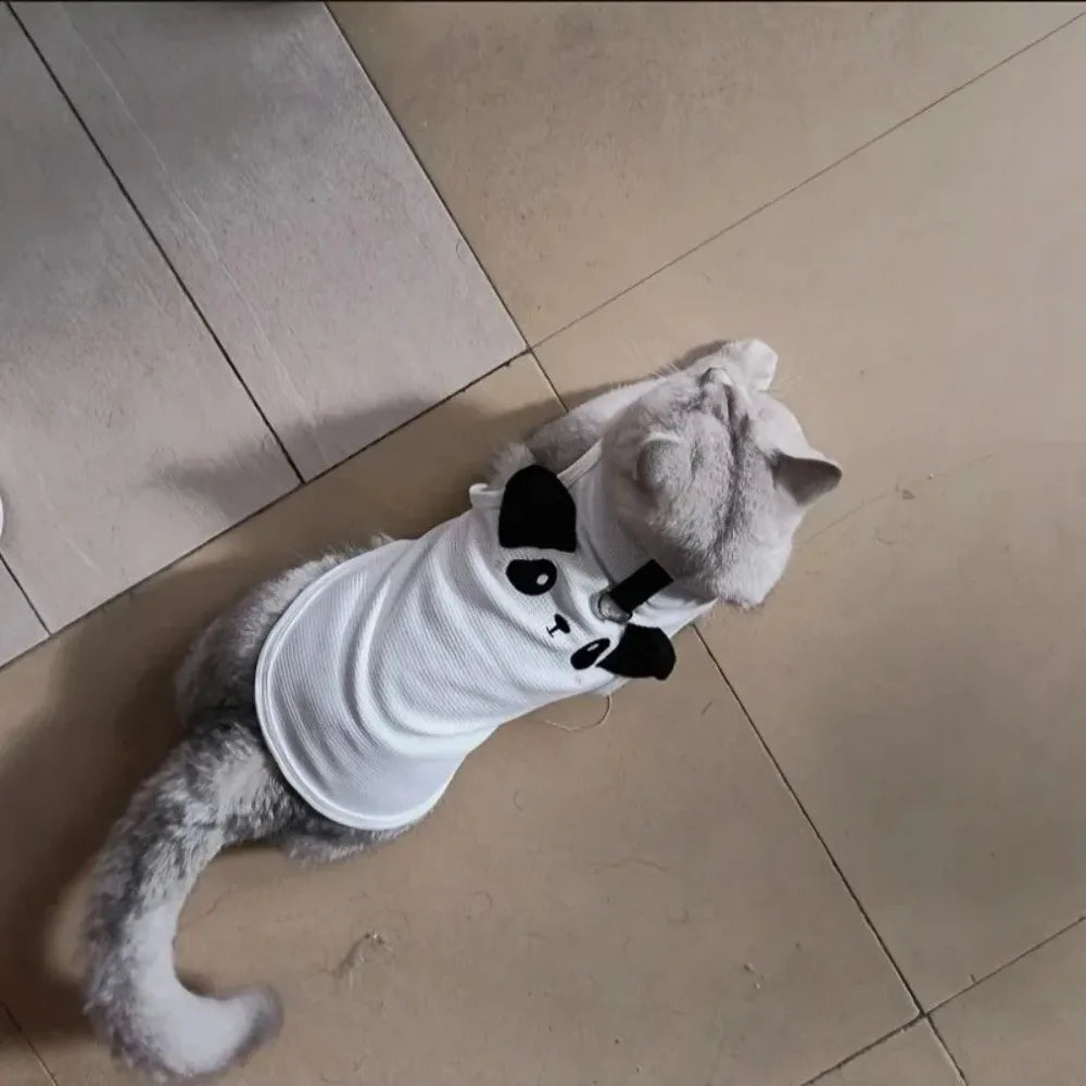 New Soft Cat Vest Cotton Elastic Dog Outfits Breathable Pet Cloths