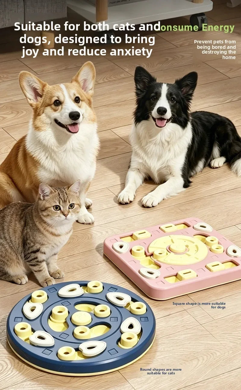 Dog PUzzle Feeder Interactivetreatdispensing Slow Feeder Bowl, Iq