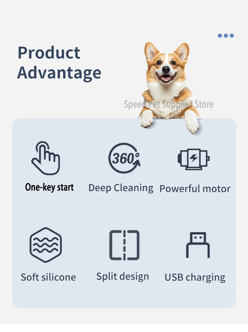 Pet Foot Washing Machine Electric Pet Paw Cleaner Automatic Dog