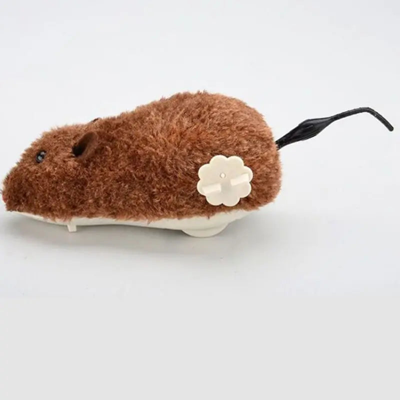 Lifelike Plush Running Mouse Toy for Cats