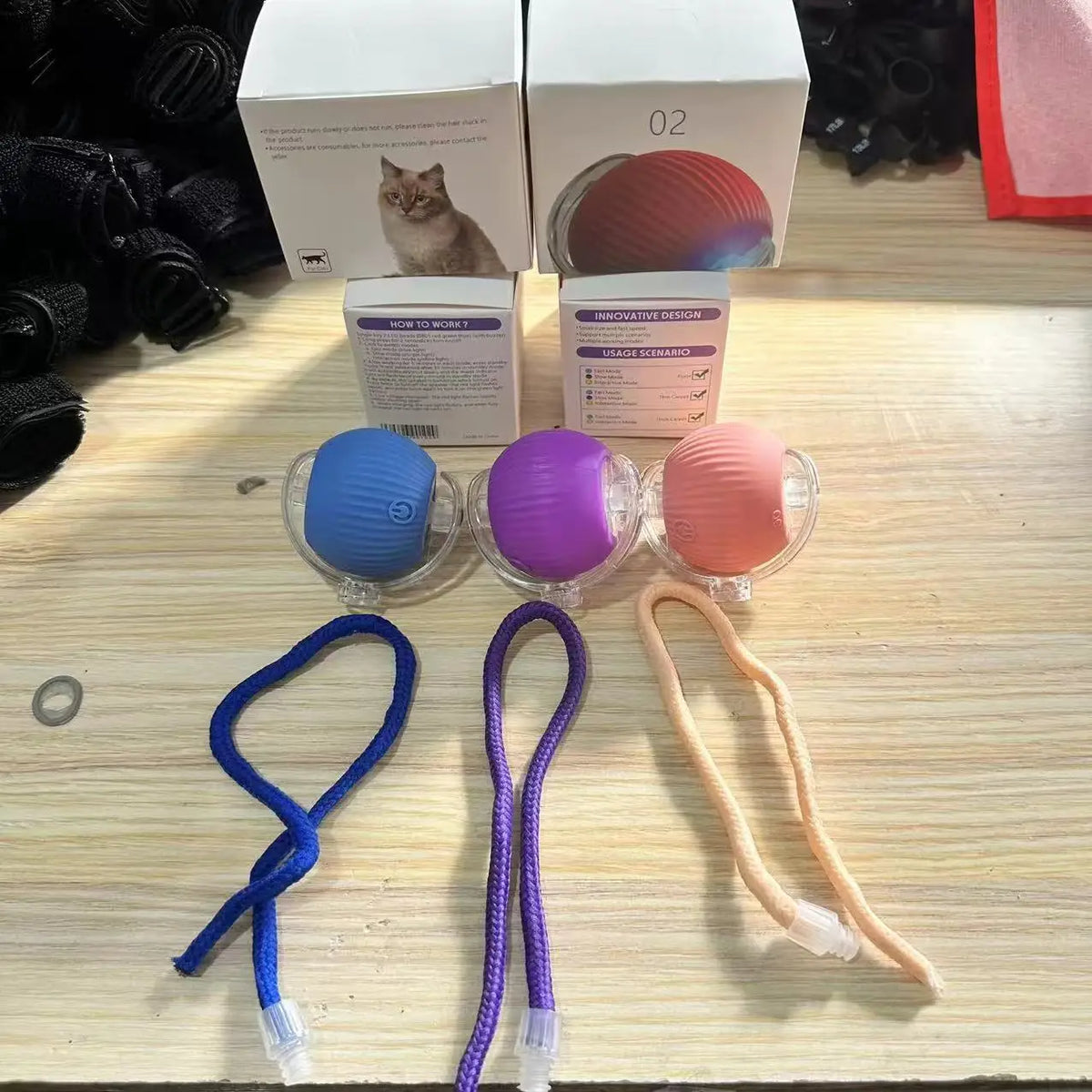 Smart Rolling Ball Cat Toy Interactive Self Play Bite Resistant