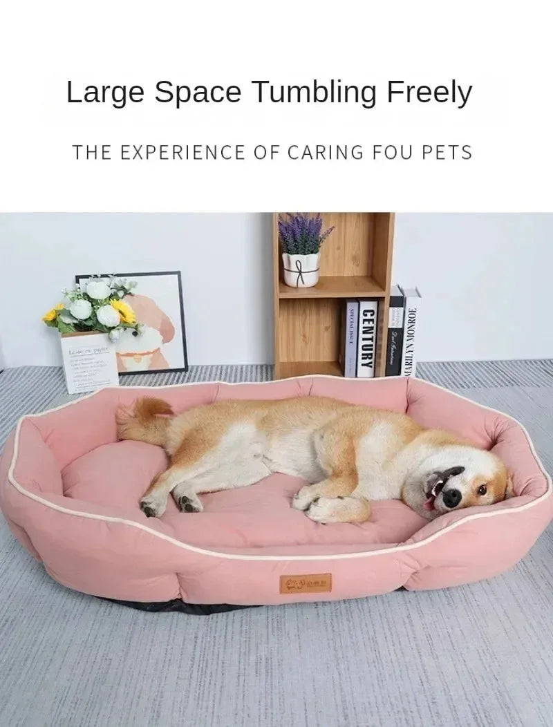 Dog Bed Orthopedic Plush Calming Sofa Pet Bed Donut Nest Soft