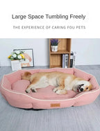 Dog Bed Orthopedic Plush Calming Sofa Pet Bed Donut Nest Soft