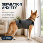 Dog Anxiety Vest Calming Wrap Adjustable Hook And Loop Soft Cotton